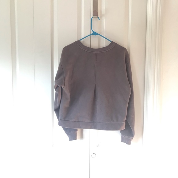 Gray/purple activewear sweatshirt - Picture 4 of 6